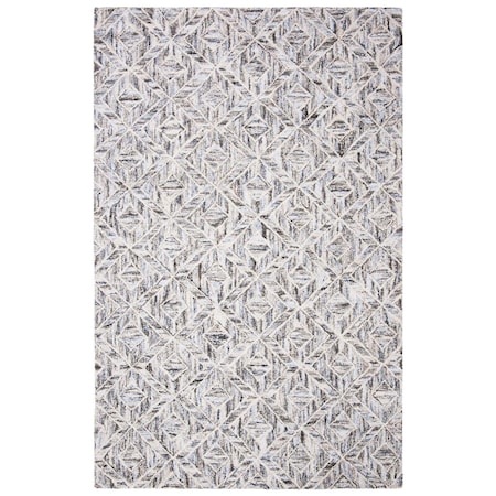Safavieh 4 x 6 ft. Abstract 65 Percent Wool Pile Rectangle Rug Grey & Beige - 0.31 in. ABT631F-4